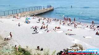 Russian nudist beach full of sexy girls and MILFs