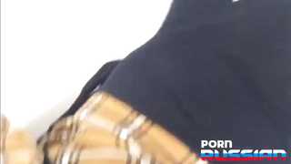 Stunning Russian MILF in white panties shows upskirt view